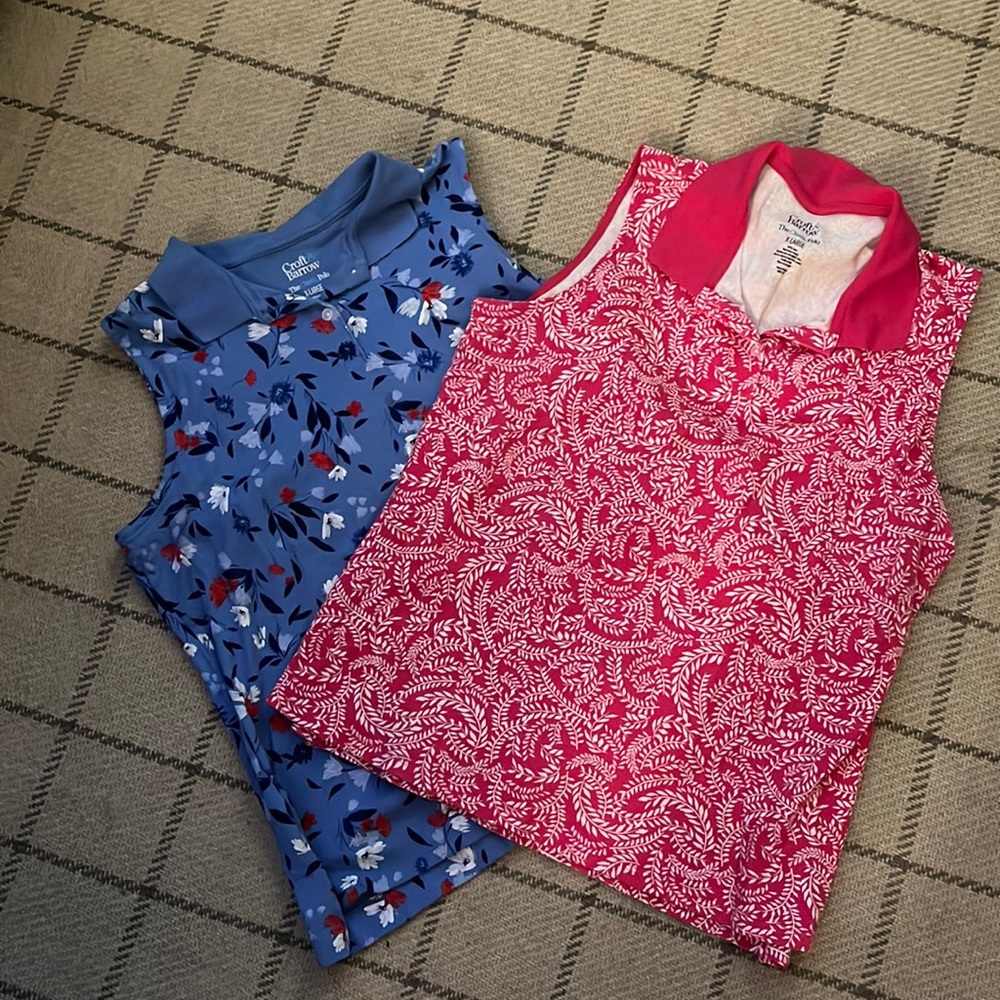 2 Sleeveless Croft and Barrow polos.